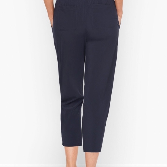 Talbots LIGHTWEIGHT STRETCH STRAIGHT LEG CROP PANTS - Picture 5 of 10